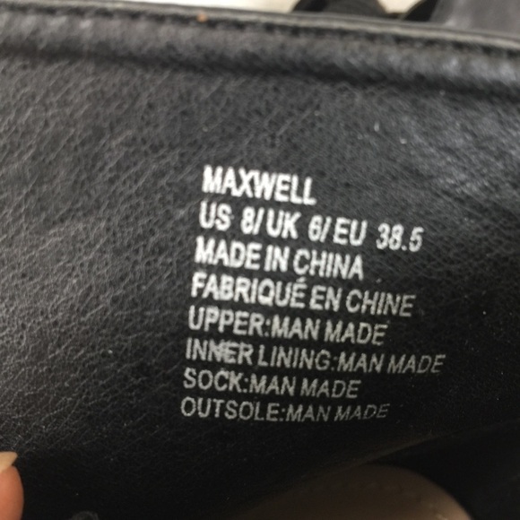 Justfab Maxwell. Black leather ankle boots. Sz. 8. - Picture 7 of 8